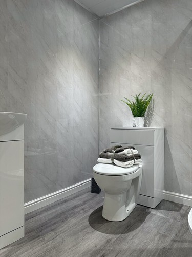 Grey marble 8mm bathroom - marble,