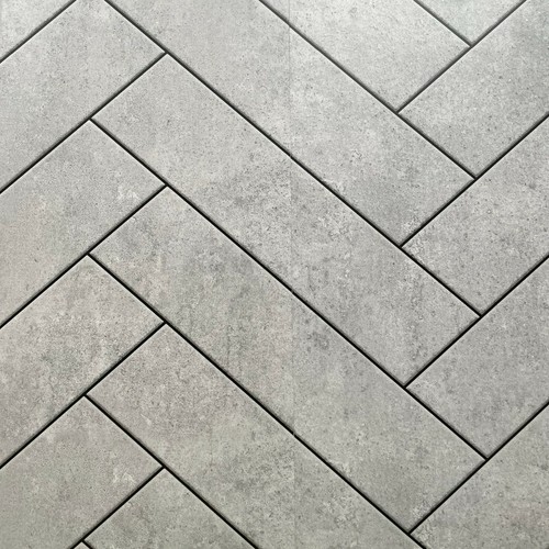 Grey chevron matt tile - chevron, effect