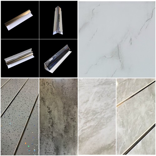 Marble sparkle chrome wall - marble,, &