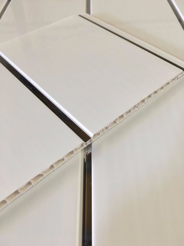Gloss white chrome plastic - 15,