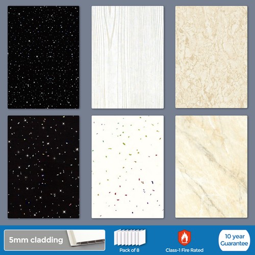 Set bathroom pvc cladding - of, 8