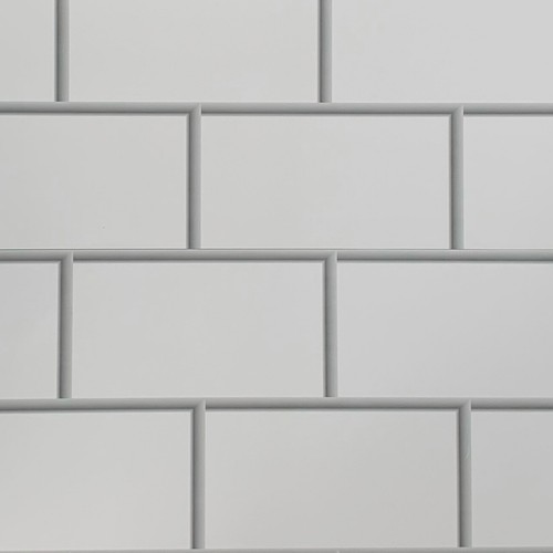 Jubilee white tile effect - white,