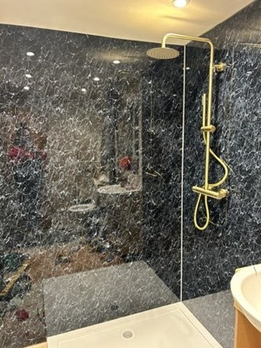 Shower wall panels - shower, with